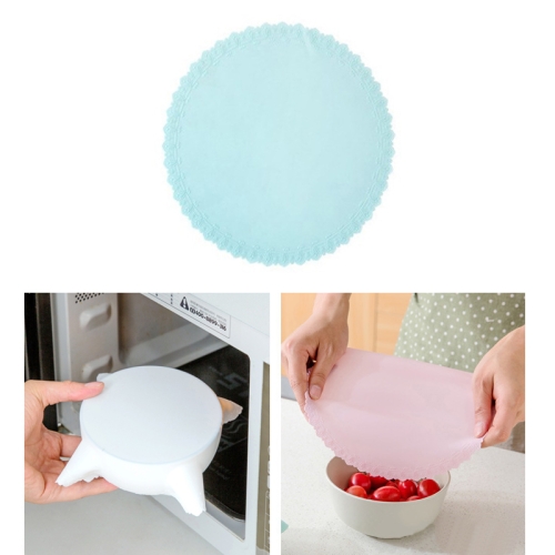 

Silicone Wrap Food Fresh Keeping Lid High Stretch Seal Vacuum Container Cover Storage Lid(Blue)