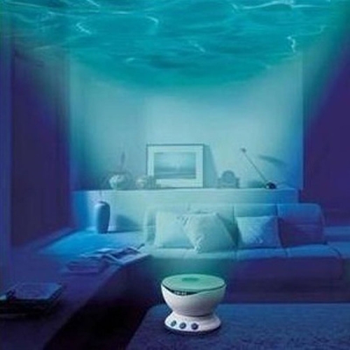 

DAREN WAVES Decorative Night Light Projection Lamp with Speaker Wave Atmosphere