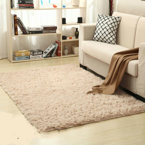 

Shaggy Carpet for Living Room Home Warm Plush Floor Rugs fluffy Mats Kids Room Faux Fur Area Rug, Size:100x160cm(Beige)