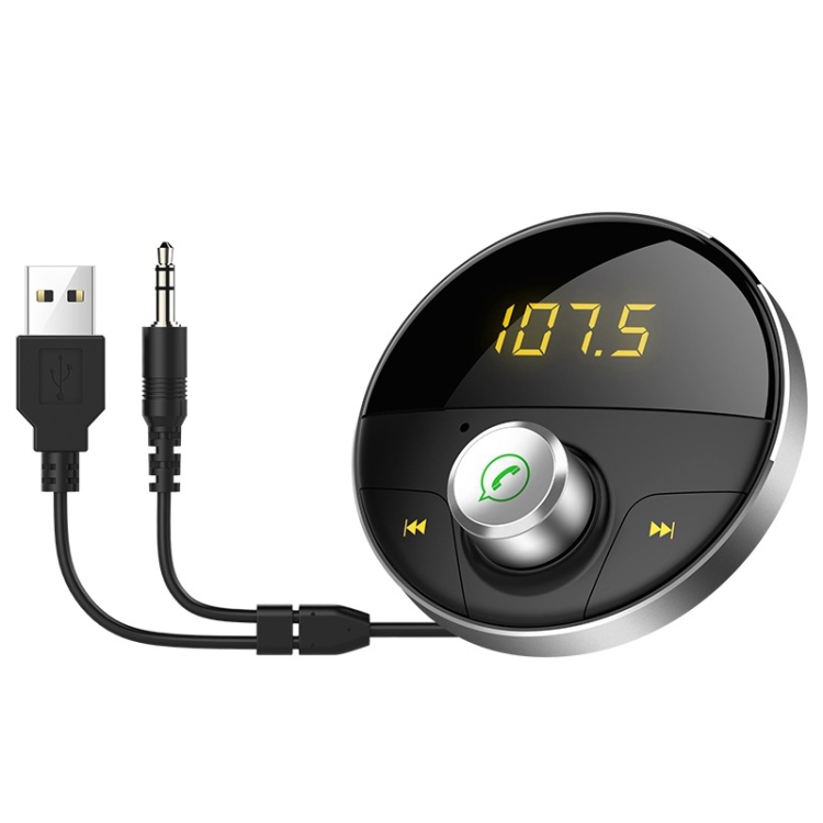 

HY62 Car MP3 Player Bluetooth Hands-Free Phone(Gray)