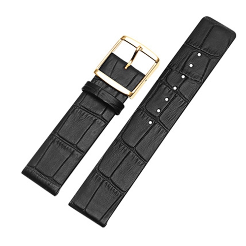 

Men And Women Pin Buckle Leather Strap For CalvinKlein K2G211 /K2Y236, Size: Tableband Width 18mm(Black Bamboo Pattern Gold Buckle)