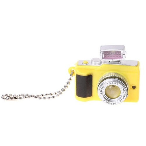 

Mini Retro Camera Keychain Mobile Phone Bag Pendant Children Toys(Yellow)