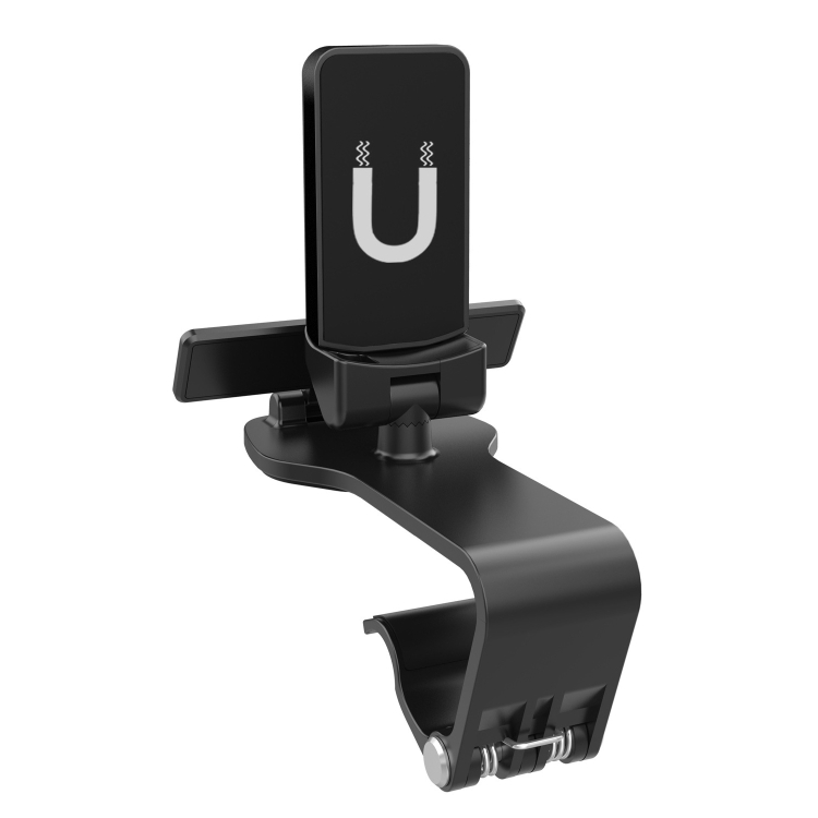

HMT070 Vehicle Instrument Table Mobile Phone Bracket With Parking Card Sun Visor Navigation Bracket, Style: Magnetic