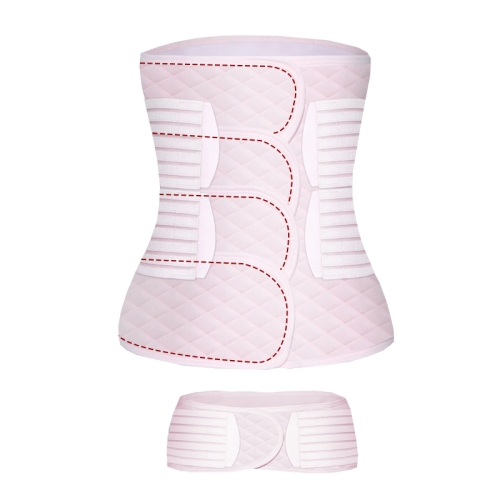 

Postpartum Abdomen Belt Summer Light and Breathable Corset Belt, Size: M(Pink)