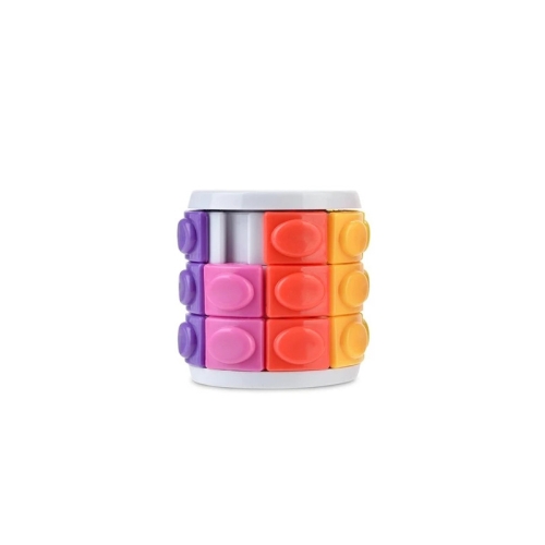 

3 PCS Corn Magic Cube Cylindrical Rotating Magic Cube Educational Decompression Toy, Colour: 3-layer White