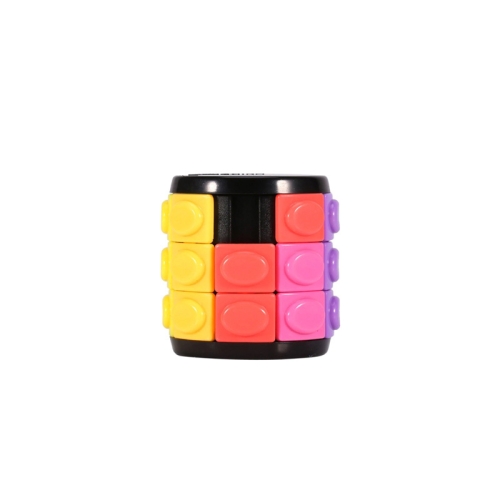 

3 PCS Corn Magic Cube Cylindrical Rotating Magic Cube Educational Decompression Toy, Colour: 3-layer Black