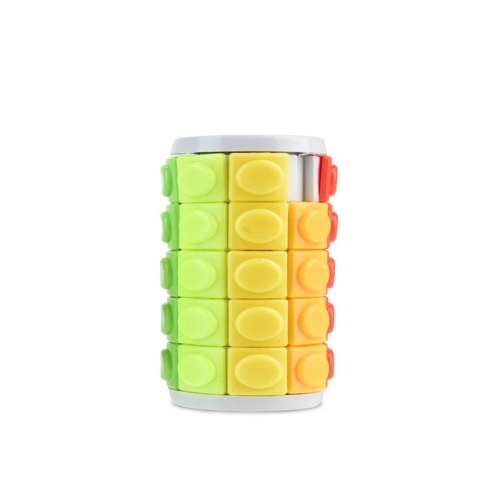 

3 PCS Corn Magic Cube Cylindrical Rotating Magic Cube Educational Decompression Toy, Colour: 5-layer White