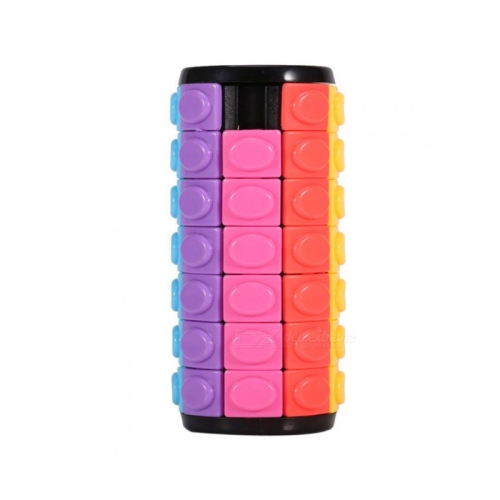 

3 PCS Corn Magic Cube Cylindrical Rotating Magic Cube Educational Decompression Toy, Colour: 7-layer Black