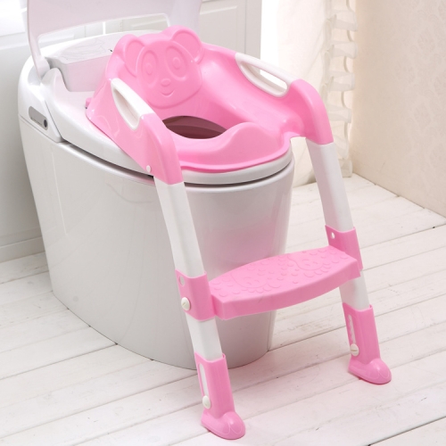 

Baby Potty Toilet Chair Training Seat With Adjustable Ladder Infant Anti Slip Folding Toilet Trainer Safety Seats(Pink)