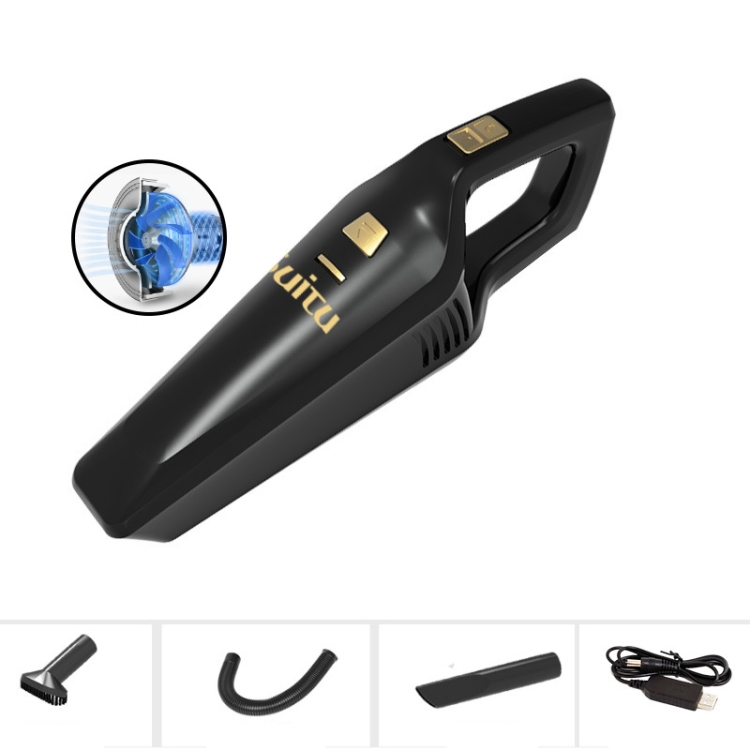 

Handheld Multifunctional High-Power Powerful Car Vacuum Cleaner No-Wired Vacuum Cleaner (Black)