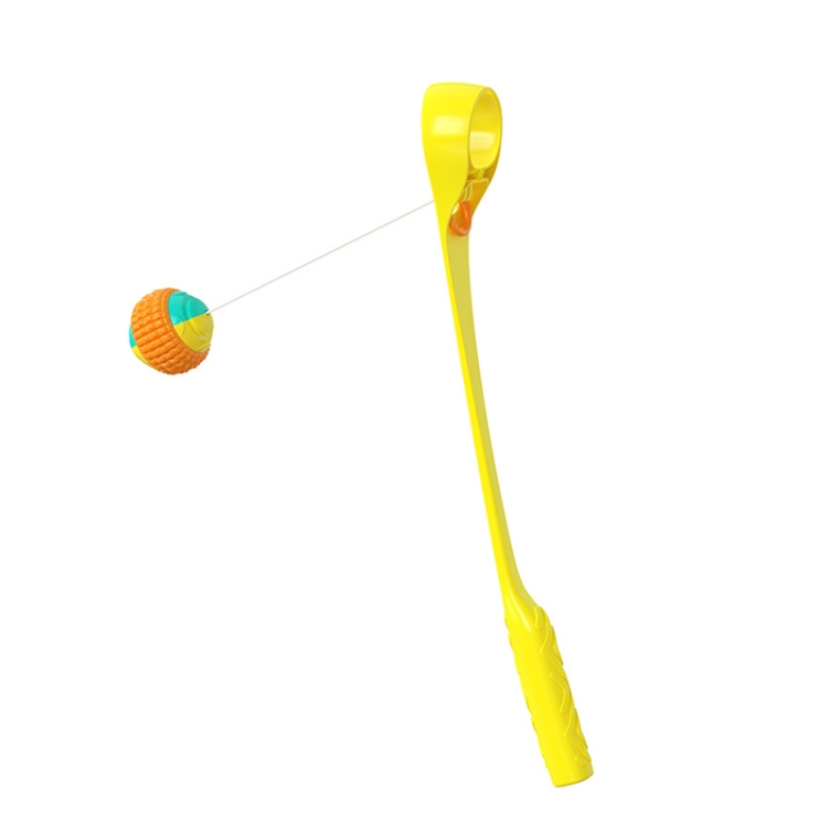 

HYS243 Dog Throwing Cue Stick Outdoor Interactive Dog Walking Toy(Yellow)