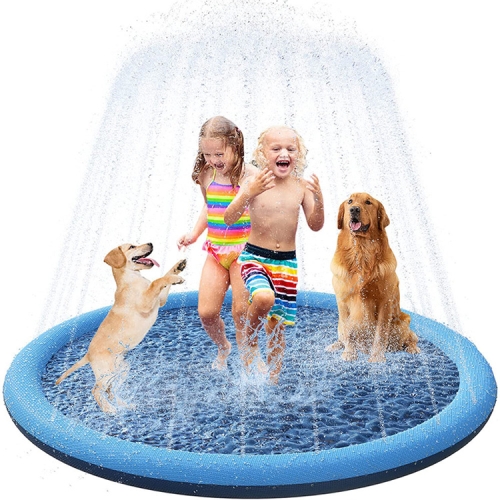 

FY008 PVC Pet Sprinkler Mat Outdoor Lawn Water Fun Mat, Diameter: 170CM