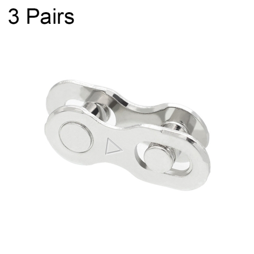 

20 Pairs 6/7/8 Speed (Silver) ZH405 Mountain Road Bicycle Chain Magic Buckle Chain Quick Release Buckle