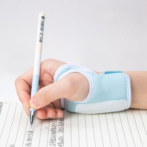 

Pen-Holding Posture Wrist Correction Belt Primary School Students Writing Anti-Hook Wrist Corrector,Size: S (Blue)