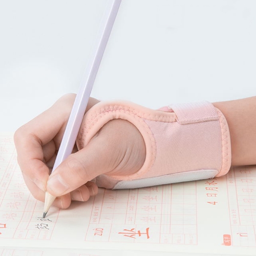 

Pen-Holding Posture Wrist Correction Belt Primary School Students Writing Anti-Hook Wrist Corrector,Size: S (Pink)