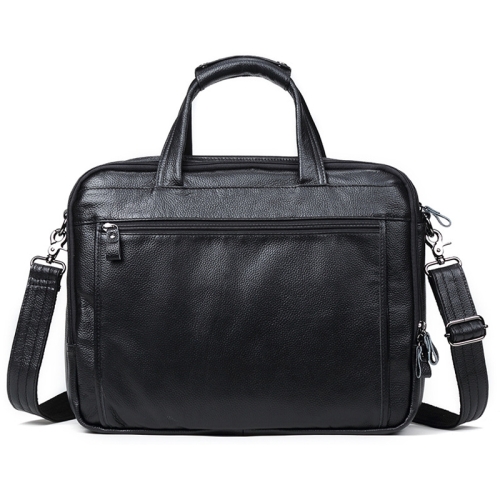 

9912 15.6 Inch Portable Business Computer Bag Men Fashion Briefcase(Litchi Texture Black)