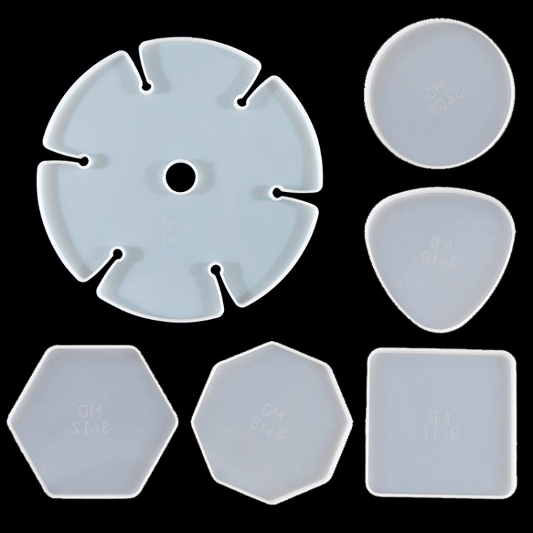 

DIY Wine Frame Mold Set Silicone Geometric Circular Wine Glass Shelf Mold, Specifications： Combination 4