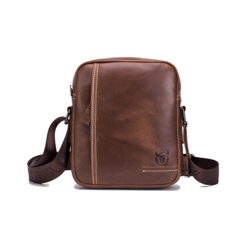 

BUFF CAPTAIN 228 Men Leather Shoulder Bag First-Layer Cowhide Casual Mini Diagonal Bag(Brown)