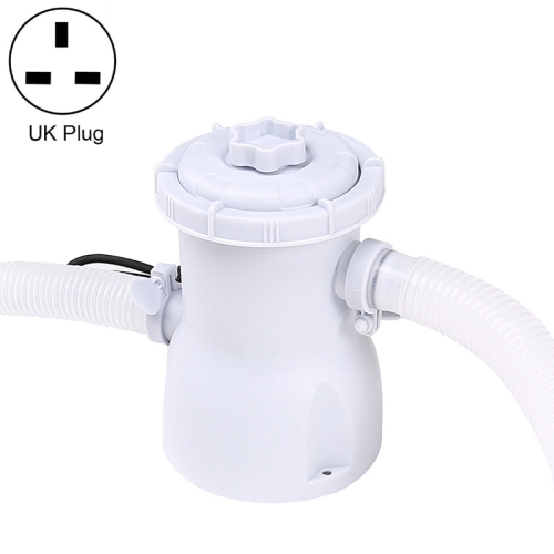 

53011A Child Inflatable Bracket Swimming Pool Filtration Pump Pool Cleaner Circulation Pump, Specification UK Plug