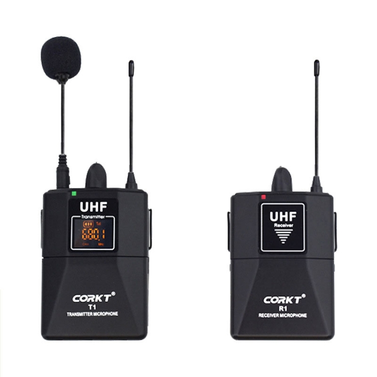 

CORKT T1R1 Photography Interview Wireless Microphone SLR Radio DVD Digital Camera Outer Recipient Microphone Mobile Phone Live Recording Microphone