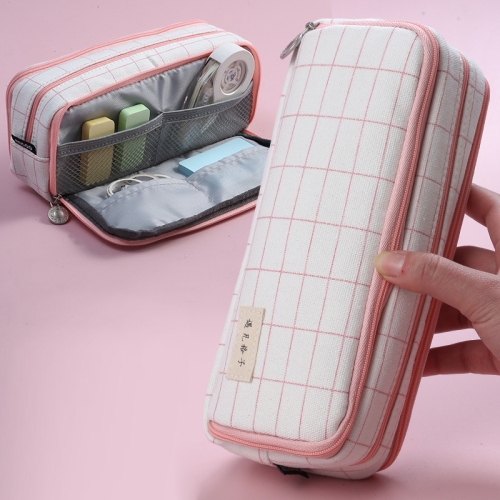 

Angoo Double-Open Multi-Layer Stationery Pencil Case Multifunctional Cosmetic Bag(Gentle Breeze)