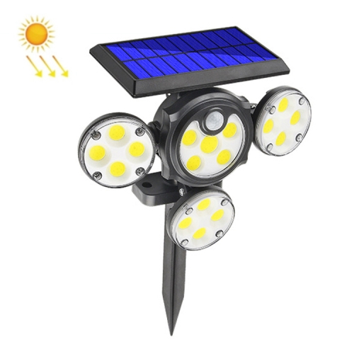 

102 COB TG-TY080 Solar Wall Light 4-Head Rotating Outdoor Waterproof Street Light Human Body Induction Garden Lawn Lamp