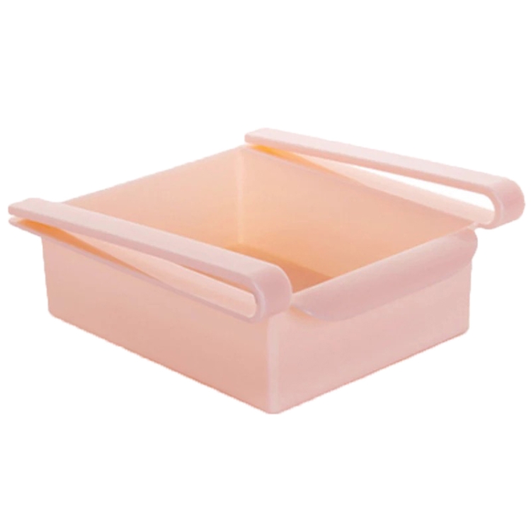

5 PCS TM15010 Refrigerator Pull-Free Storage Box Drawer Egg Storage Freezer Box(Pink)