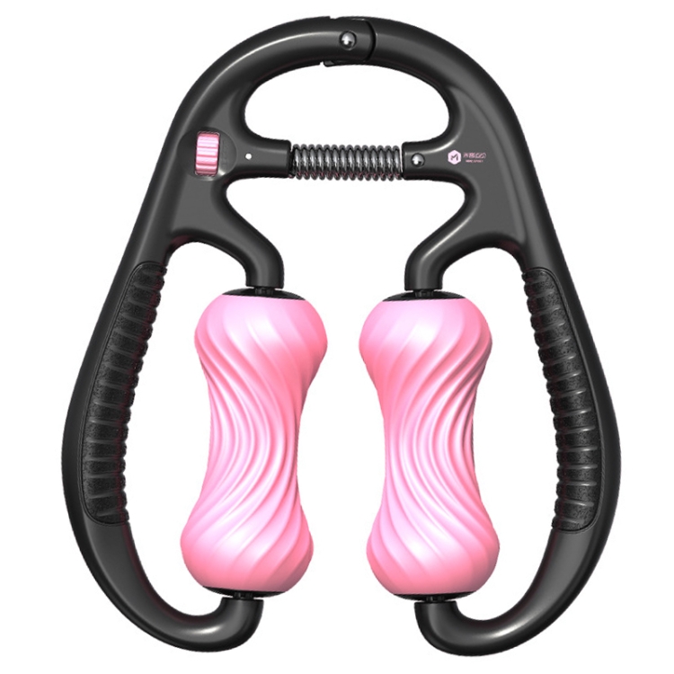 

MIKE 2 PCS Loop Leg Roller Massager Muscle Spiral Line Relaxation Yoga Foam Roller(Girl Pink)