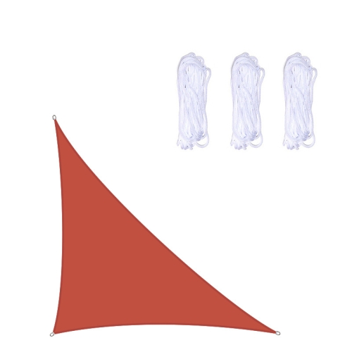 

Triangle Outdoor Garden Sunshade Sail Waterproof Anti-UV Canopy, Size: 4m x 4m x 5.7m(Red)