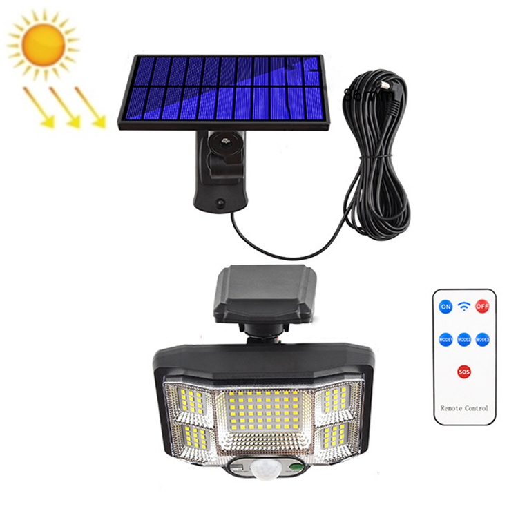 

TG-TY085 Solar Outdoor Human Body Induction Wall Light Household Garden Waterproof Street Light wIth Remote Control, Spec: 96 LED Separated