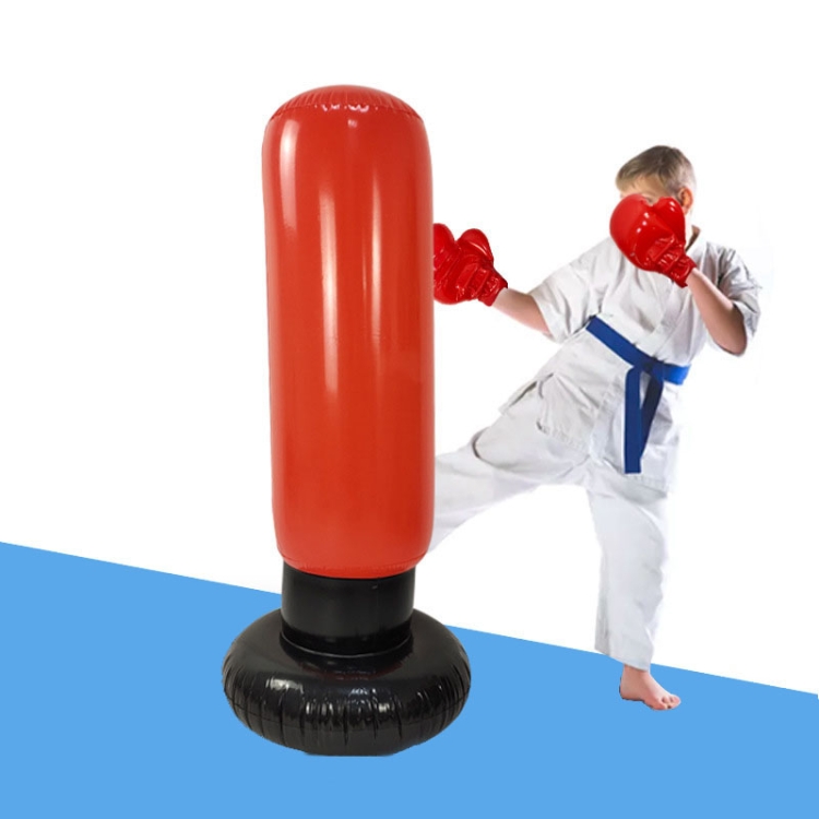 

YHS025 2 in 1 Adult Children PVC Inflatable Vertical Boxing Column Non-Tumbler Inflatable Sandbags Set(Boxing Column + Gloves)