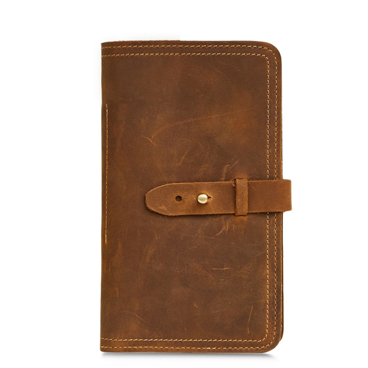 

2052 Multifunctional Long Men Wallet Casual Leather Clutch, Colour: Brown