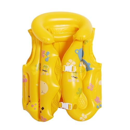 

2 PCS PVC Children Inflatable Swimwear Children Life Jacket, Colour: M (Yellow)