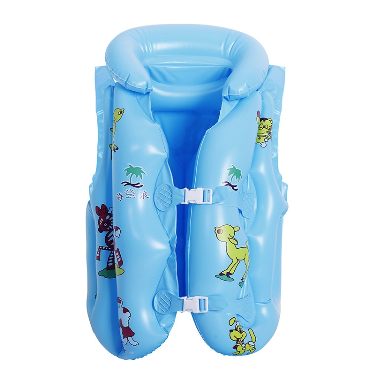 

2 PCS PVC Children Inflatable Swimwear Children Life Jacket, Colour: L (Blue)