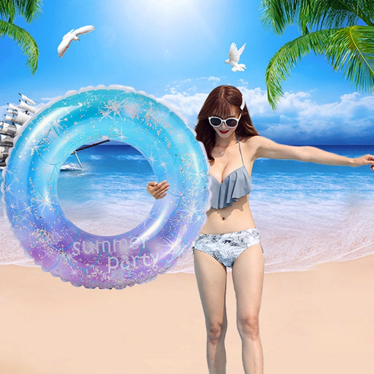 

2 PCS Sequins Starry Sky Mermaid Adult Swimming Ring Children Armpit Swimming Ring, Size: 90cm