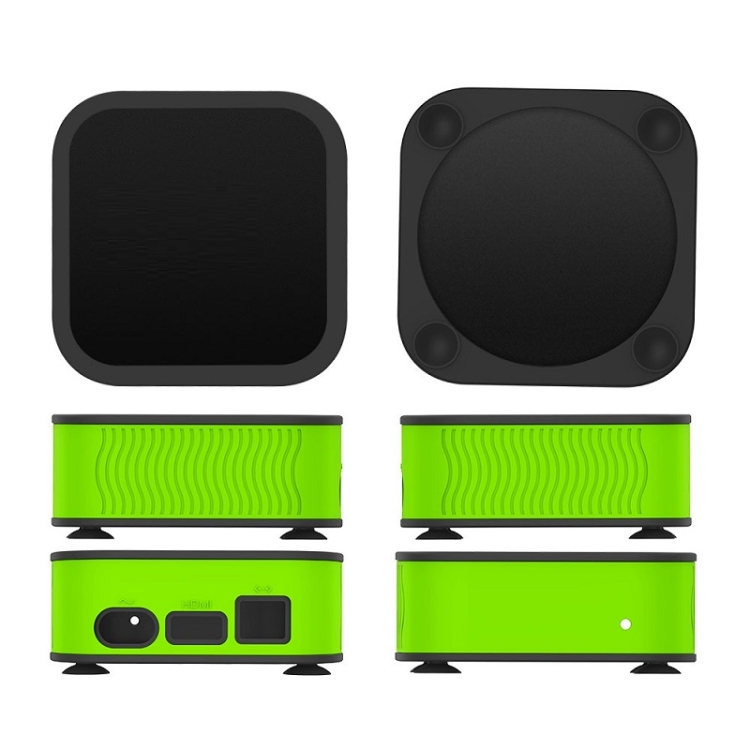 

T7 Set-top Box Silicone Case Anti-drop Dust-proof Protective Sleeve for Apple TV 4K(Luminous Green)