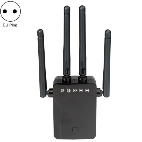 

M-95B 300M Repeater WiFi Booster Wireless Signal Expansion Amplifier(Black - EU Plug)