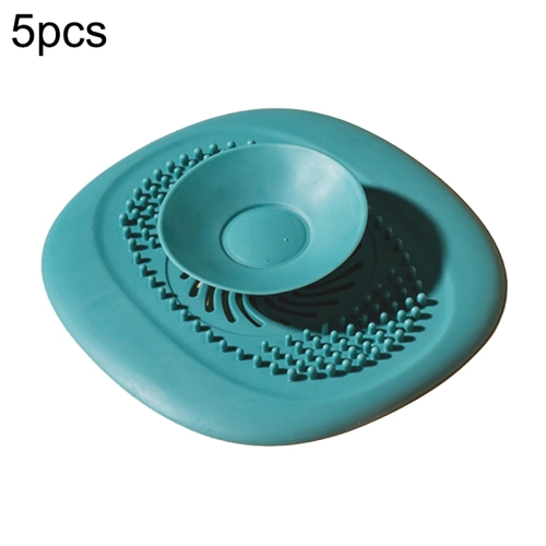 

5 PCS TM21003 Kitchen Sewer Deodorizer Sealed And Insect-Proof Sink Floor Drain Cover(Gallbladous Green)