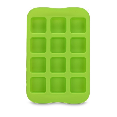 

2 PCS Silicone Chocolate Mold Tray Creative Geometry Shaped Ice Cube Cake decoration Mold, Shape:Square(Green)