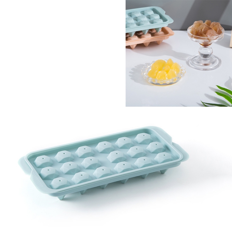 

Household DIY Diamond Ice Cube Refrigerator Homemade Plastic Ice Cube Mold Ice Box(Blue)