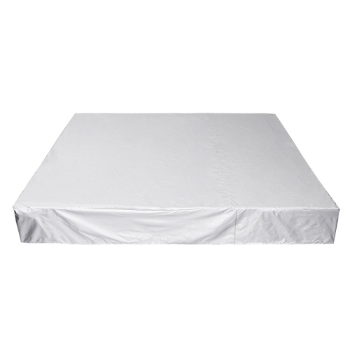 

Waterproof And Dustproof Cover For Bathtub Swimming Pool Table And Chair Falling Leaves Protection Cover, Size: 218x218x90cm(Silver)