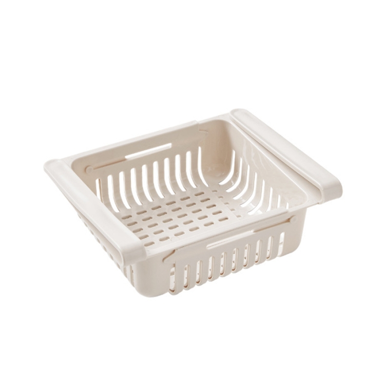 

4 PCS TM18013 Refrigerator Premium Telescopic Storage Basket Egg Tray(Apricot)