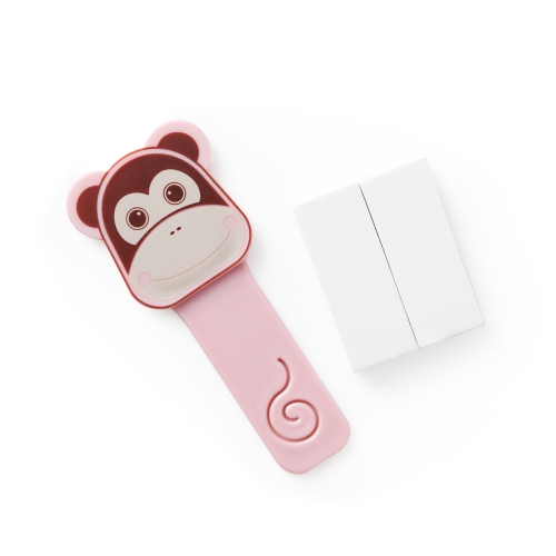 

10 PCS TM18009 Cartoon Toilet Lid Lifter Toilet Sticky Toilet Lid Handle(Pink Monkey)