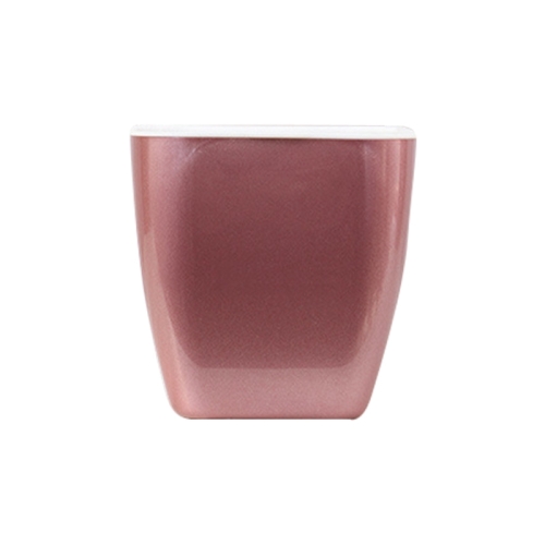 

3 PCS Imitation Metal Colorful Water Storage Plastic Flowerpot, Size: G105 Small Pot(Square Rose Gold)