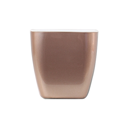 

3 PCS Imitation Metal Colorful Water Storage Plastic Flowerpot, Size: G109 Medium Pot(Square Champagne Gold)