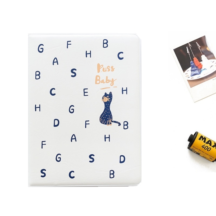 

3 PCS PU Face Cartoon Polaroid Photo Album, Specification: 3 inch(White)