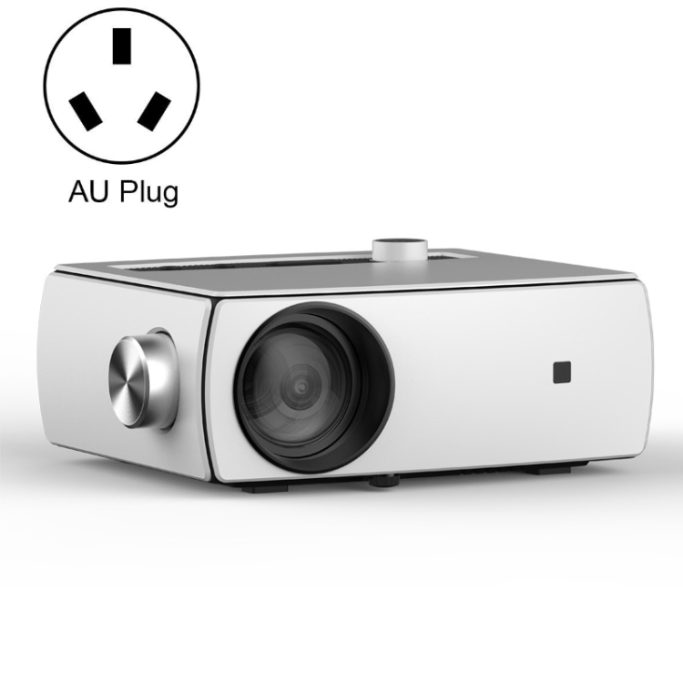 

YG430 1080P 5G Mobile Phone Wireless Multi-Screen Version Home Projector Office HD Mini Portable Projector, Plug Type： AU Plug
