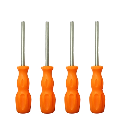 

4 PCS Disassembly Tool Screwdriver Sleeve Applicable For Nintendo N64 / SFC / GB / NES / NGC(Orange Yellow 4.5mm)