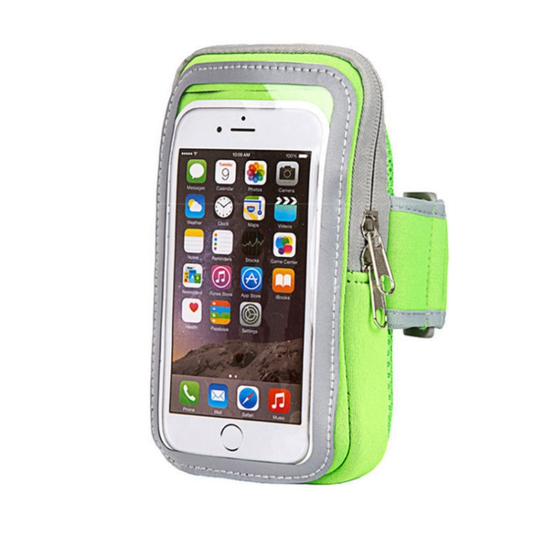 

3 PCS Comfortable And Breathable Sports Arm Bag Mobile Phone Wrist Bag For 5.5 Inch Mobile Phone(Green)