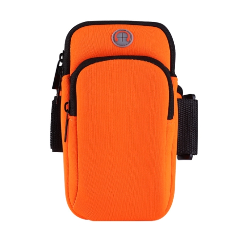 

3 PCS Running Mobile Phone Arm Bag Men And Women Fitness Outdoor Hand Bag Wrist Bag for Mobile Phones Within 6.5 inch( Orange)